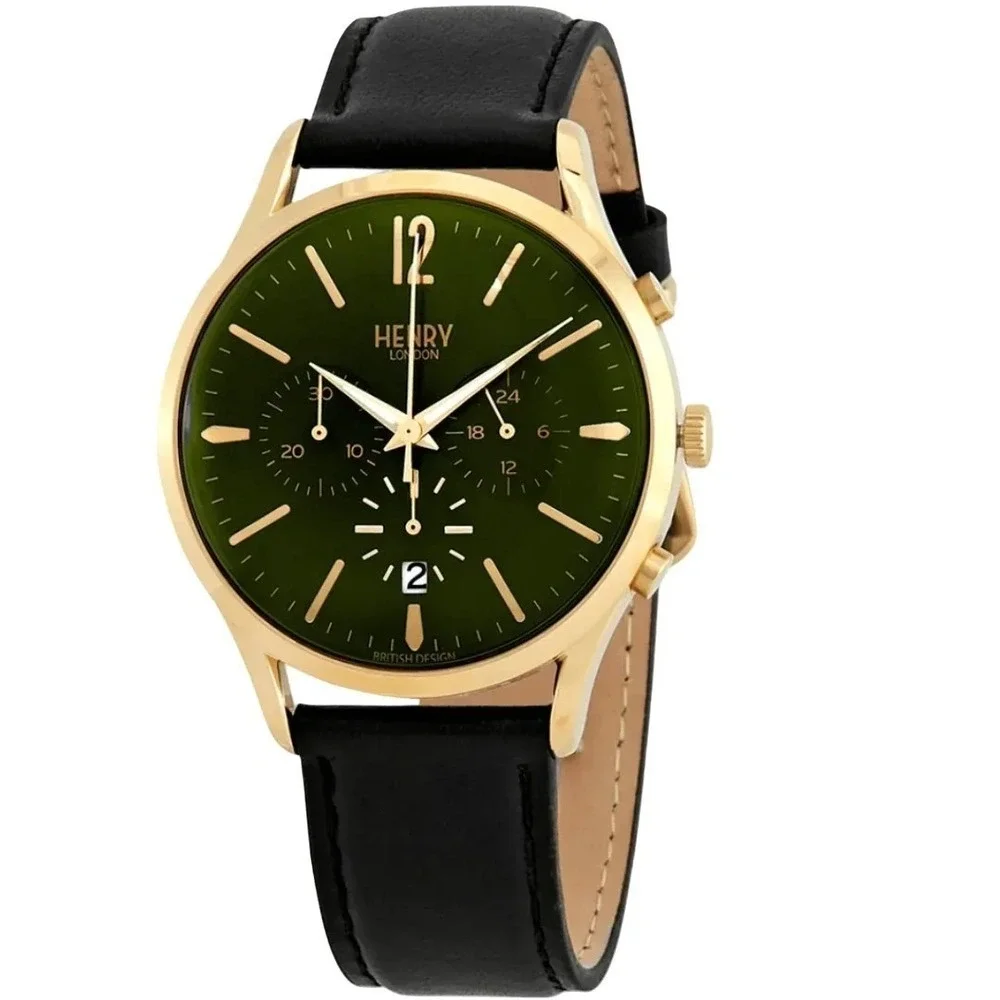 Henry London Chiswick Chronograph Watch Men's HL41-CS-0106 NIB $235